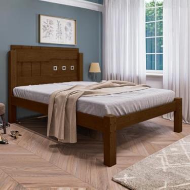 Imagem de Cama de Casal Malbec Modelo Letícia com Cabeceira em MDF