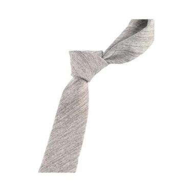 Imagem de Gravata Masculina Slim De 6cm 100% Algodão Feita À Mão Alta Qualidade 