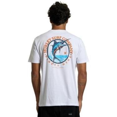 Imagem de Camiseta Hurley HYTS010847 Marlin - Branco-Masculino
