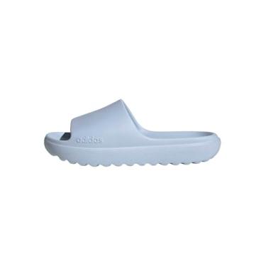 Imagem de adidas Sandália unissex Adilette Lumia Slide, Crystal Sky, 12 EUA masculino, Crystal Sky, 13 Women/12 Men