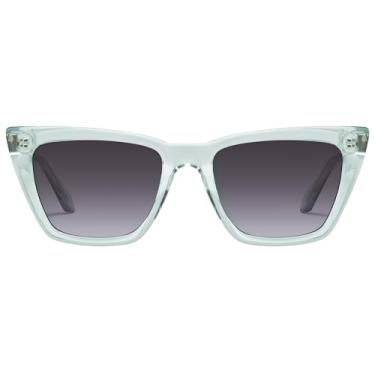 Imagem de QUAY Lentes polarizadas olho de gato olho de gato com proteção UV, Vidro/fumê, Large