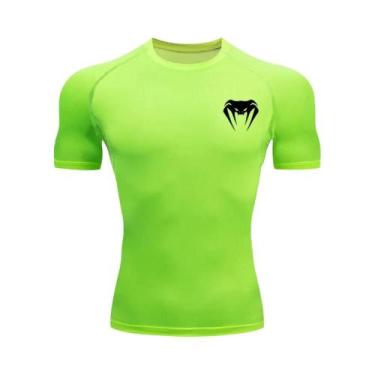 Imagem de Camiseta De Compressão Masculina De Secagem Rápida, Manga Curta, Para 