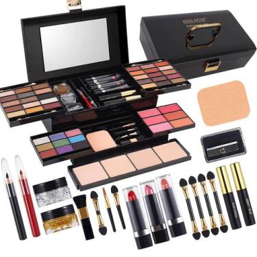 Imagem de Paleta de maquiagem Miss Rose M 58 Color com kit completo 331N para mu