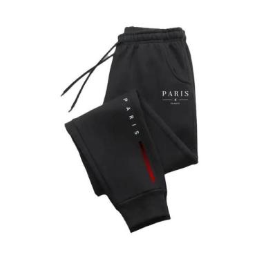 Imagem de Calças De Moletom Masculinas Com Estampa Paris, Joggers Urbanos De Alt