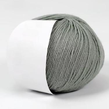 Imagem de Fio de lã premium, fio de tricô de peso médio para suéteres, cachecóis, chapéus macios e duráveis (verde)