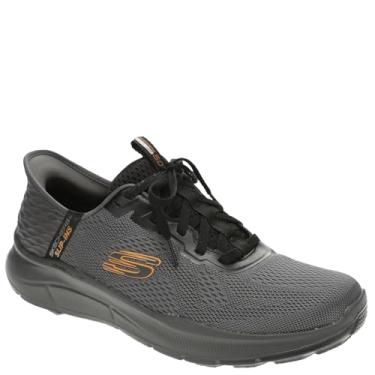 Imagem de Skechers Tênis masculino Skechers Equalizer 5.0 Standpoint Slip in, Carvão/Laranja, 7 X-Wide