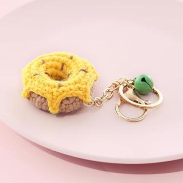 Imagem de Porta-chaves de tecido, organizador de chaves, argola, garra de lagosta, tecido à mão, pingente de crochê, acessórios, Blc364-09, BLC364-09