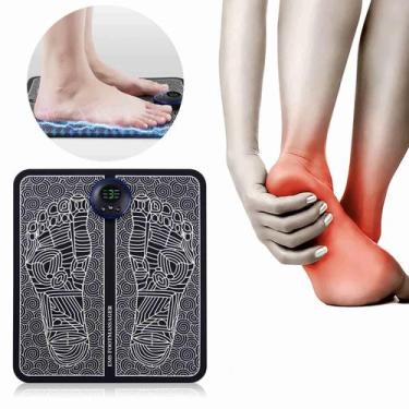Imagem de Massageador Acupuntura Pés Tapete Almofada Esteira Recarregável Digita