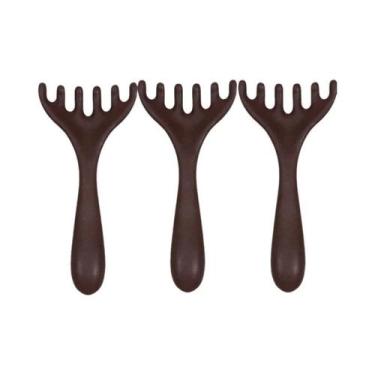 Imagem de Pente De Massagem Antiestático De Madeira Com 6 Garras Para Circulação