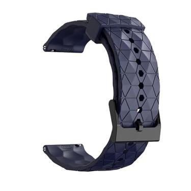 Imagem de GAFNED Pulseira esportiva de 20 mm e 22 mm para Samsung Galaxy Watch 5/4 40 de 44 mm Classic 42 de 46 mm Active 2 para Forerunner 265/255/245/645/754/735/945/955 (azul escuro, 20 mm)