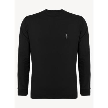 Imagem de Camiseta Aleatory Básica Manga Longa Freedom Preta-Masculino