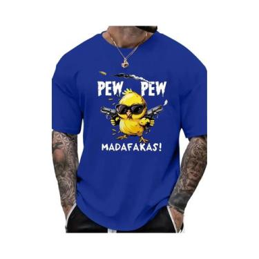 Imagem de Camiseta De Algodão Masculina plus Size Para O Verão Com Estampa De Pá