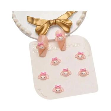 Imagem de Charmes De Unhas Kuromi Hello Kitty 100Pcs Decoração De Arte De Unhas 