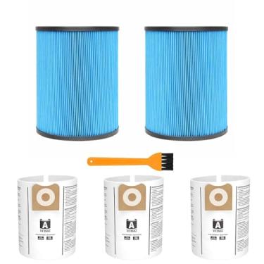 Imagem de Alrens 2 filtros de cartucho VF5000 para aspirador de pó Ridgid Shop Vac 5-20 galões, 3 sacos de vácuo VF3502 para aspiradores Ridgid 12-16 galões, serve para WD1950, WD1851, RV2400HF, WD1450, WD1680,