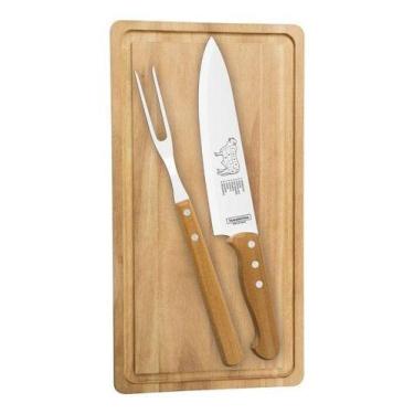 Imagem de Kit Churrasco Inox 3 Pçs Dynamic - TRAMONTINA