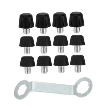 Imagem de UGPLM 12 Travas de Reposição para Chuteiras de Futebol - Acessórios Confortáveis ​​para Tênis de Atletismo e Esportes Indoor e Outdoor, Preto