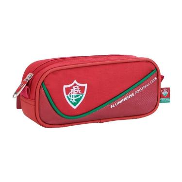 Imagem de Estojo Escolar Esportivo Simples do Fluminense Xeryus 16453-Masculino