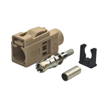 Imagem de Adaptador Conector Crimp Fakra Fêmea Para Antena De Rádio FM GPS Mascu