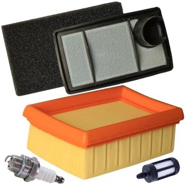 Imagem de Filtro de ar filtro de combustível vela de ignição para serras de corte de concreto Stihl TS400 TS 400 MBR350 BR 430 BR450 SR430 SR450 BR450C-EF sopradores 4223 140 1800, 4223 141 0300, 4223 3 1411