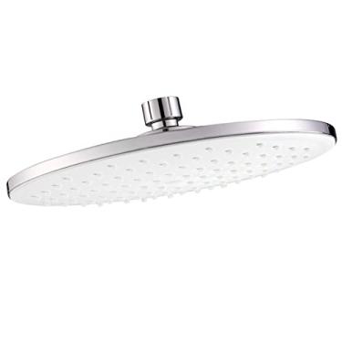 Imagem de AkosOL Cabeça de chuveiro ABS de 22 cm para banheiro Tecnologia de espelho de chuveiro GB G1/2 Cabeça de chuveiro redonda rosqueada chuveiro de água