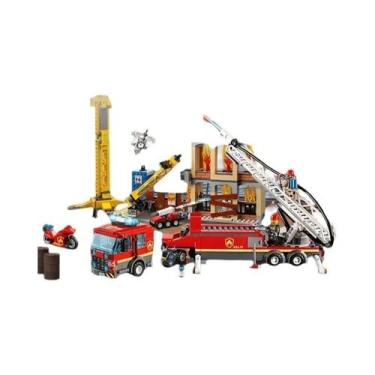 Imagem de Blocos De Montar Modelo De Escada Da Brigada De Bombeiros Da Cidade, S