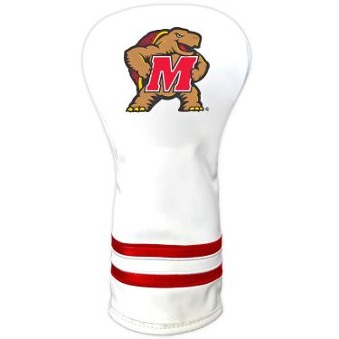 Imagem de Team Golf NCAA Maryland Terrapins Capa branca vintage para taco de golfe, design ajustado ao corpo, design retrô e excelente qualidade
