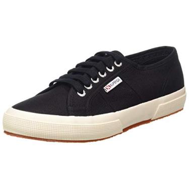 Imagem de Superga Tênis de cano baixo para meninos, feminino 42, Preto, 3.5 Big Kid