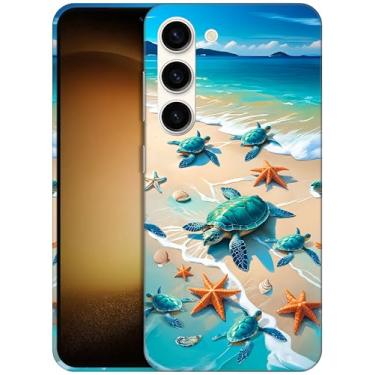 Imagem de GlamCase - Capa com suporte impresso Turtles on Beach para S235G Branco