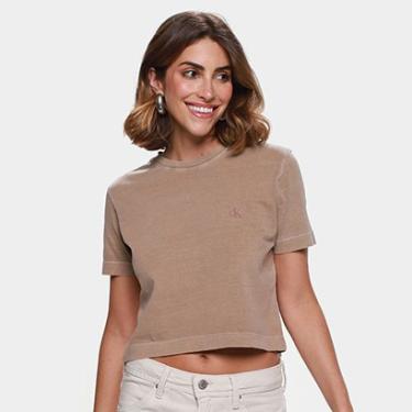 Imagem de Camiseta Calvin Klein Stone Logo Relevo Feminino-Feminino