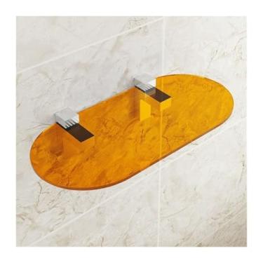 Imagem de Prateleiras flutuantes de acrílico para parede, prateleira de exibição de acrílico transparente, decoração de parede e prateleira de armazenamento para sala de estar, banheiro, quarto, cozinha