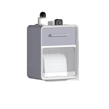 Imagem de Suporte de caixa de lenços, caixa de papel higiênico, suporte de papel higiênico não perfurado montado na parede, gaveta de papel higiênico, rolo de papel higiênico, suporte de armazenamento de papel