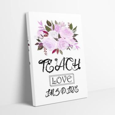 Imagem de Kpasnd Presente de decoração de sala de aula, citações inspiradoras de decoração de casa para professores, decoração de parede escolar, pôster motivacional educacional inspirador positivo para