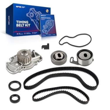 Imagem de KAX Kit de correia dentada com bomba de água para Honda Accord 1990-1997 2,2L, Odyssey 1995-1997, Prelude Oasis, OE#14400-PT0-004, 13405-PT0-004, 13404-PT0-004, 14510-PT004, 14510-PT004. -004, 19200