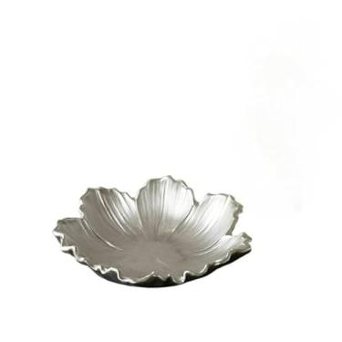 Imagem de Enfeite em RESINA adorno centro de mesa sala decoração porta treco luxo.(Cor Prata)