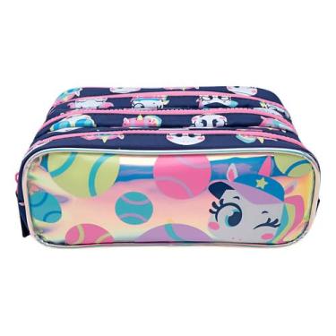 Imagem de Estojo Triplo Unicórnio Tênis Puket