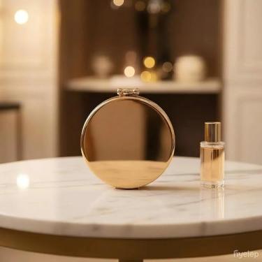 Imagem de Bolsa redonda de metal para moedas, mini clutch noturna para mulheres, bolsa transversal criativa de liga rígida, bolsa de mão de festa para presente