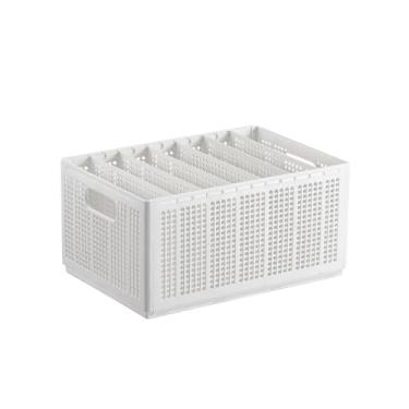 Imagem de Caixa de Armazenamento Calças Plegáveis para Armário com Divisores Ajustáveis Caixas Roupas Divididas Resistentes Quarto Organizador Grade Grande e Ba