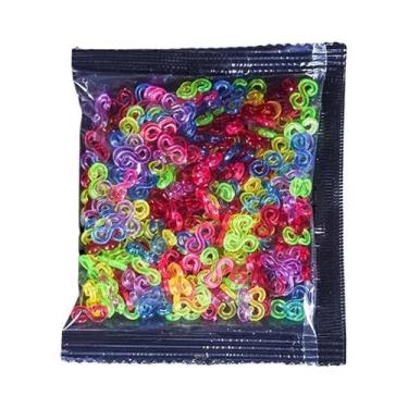 Imagem de Kit De Artesanato DIY Para Crianças: Pulseiras De Elásticos E Faixas D