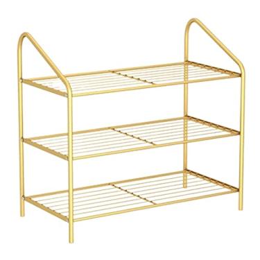 Imagem de Prateleira de sapato, organizador de sapato, sapateira de ferro forjado, organizador de sapatos, estilo moderno, fácil de montar, prateleira de armazenamento de sapatos, suporte de sapatos (cor