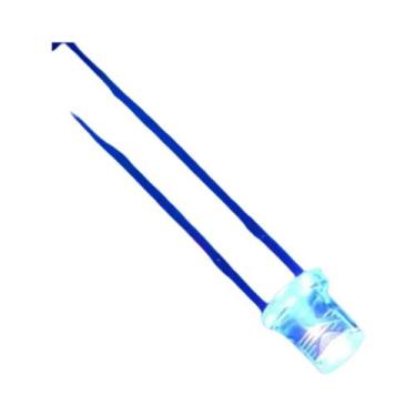 Imagem de Lâmpadas LED Planas Ultra Brilhantes De 3mm 2 Pinos 100 Peças Brancas 