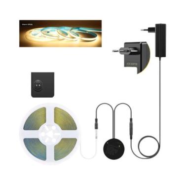 Imagem de Fita De LED Com Sensor De Movimento PIR Sem Fio 10M 5M 3M 24V COB, Lâm