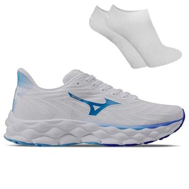 Imagem de Kit Tênis Mizuno Wave Sky 8 Feminino + Par De Meia