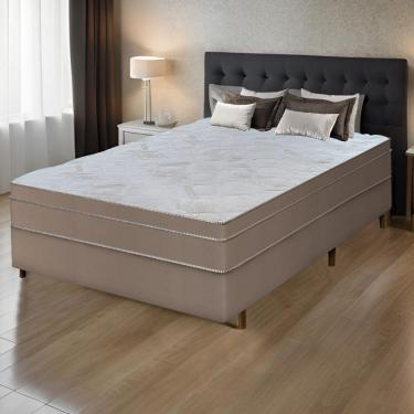 Imagem de Colchão King C/ Massageador Espuma D33 Função Ortopédica 193x203cm Bege