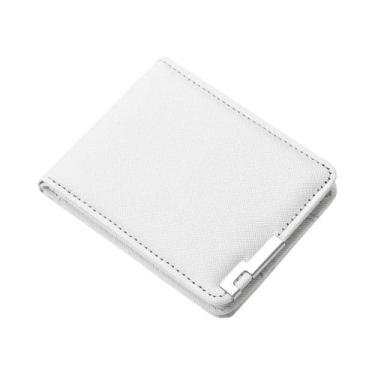Imagem de Carteira Masculina Ultrafina Portátil De Couro PU Premium Para Cartões