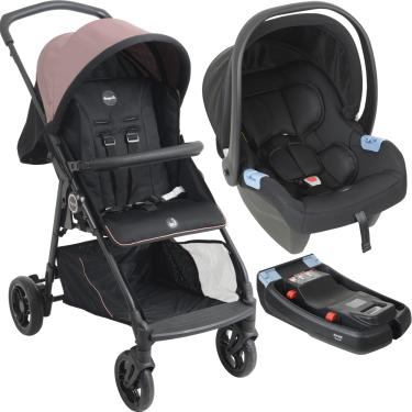 Imagem de Carrinho de Bebe com Bebe Conforto e Base Burigotto Lui 22 Rose
