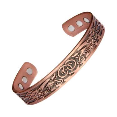 Imagem de Pulseira Magnética De Energia Vintage Em Cobre Antigo, Estilo Europeu-