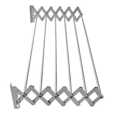 Imagem de Varal Sanfonado Aluminio Reforçado Branco 80cm V201 - LOJASARAH