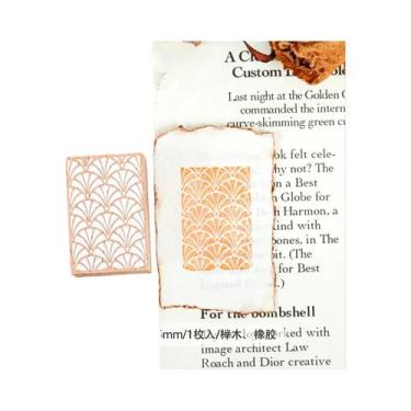 Imagem de Carimbo De Madeira Com Estampa De Flor Para Scrapbooking, Artesanato, 