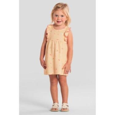 Imagem de Vestido infantil menina florido com babados Brandili-Feminino