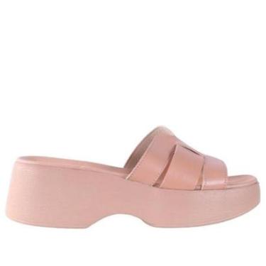 Imagem de Tamanco Anabela Feminino Moleca 5503,119 Nude-Feminino